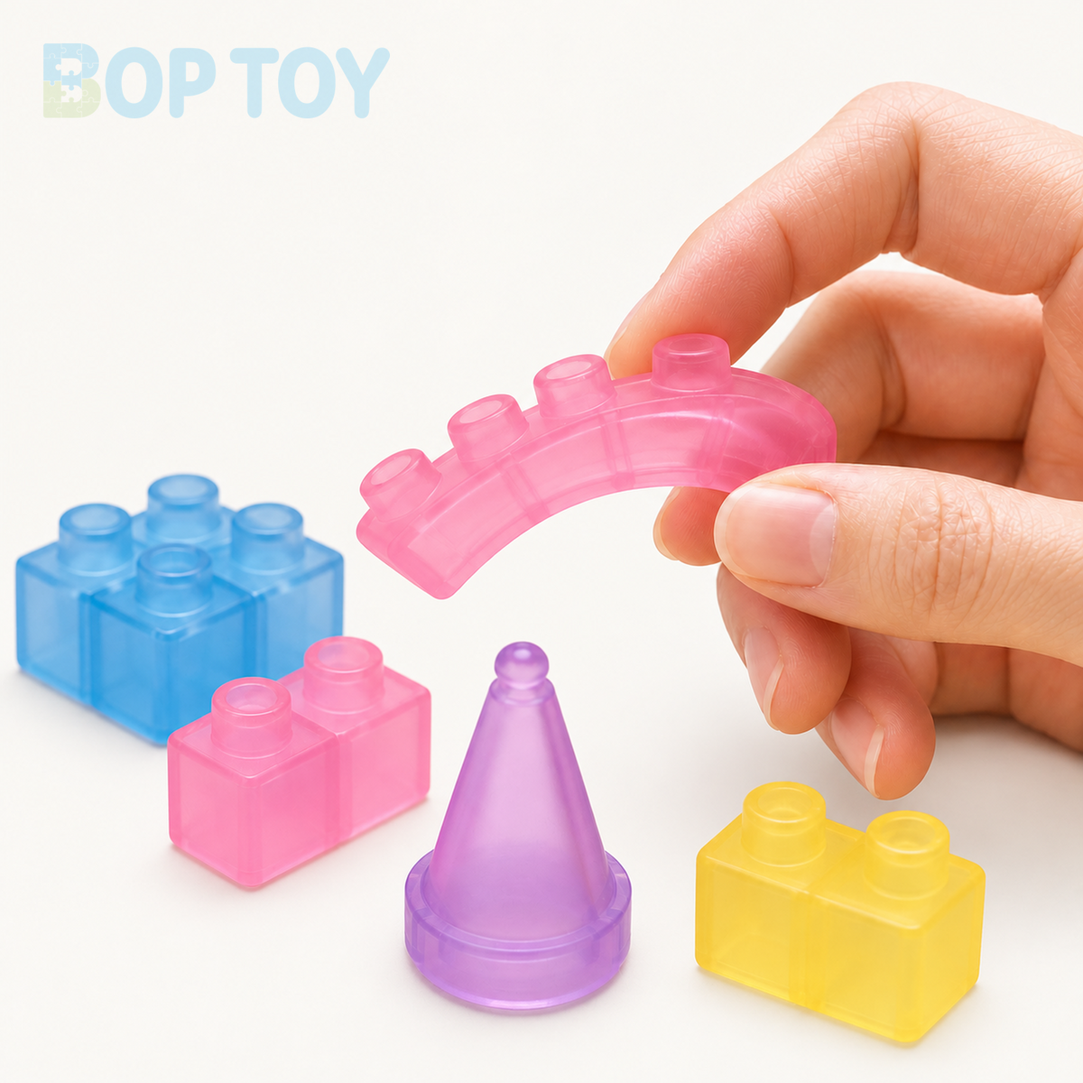 Magic Gummy Soft Castle Building Blocks Set – 40/56 Pieces - soft material