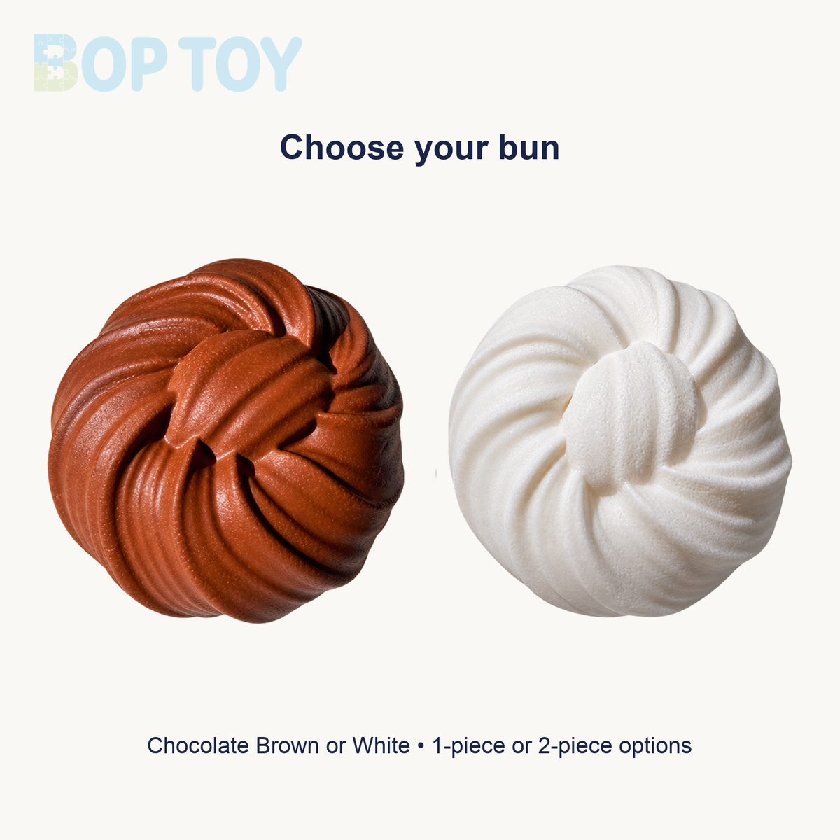 Chocolate Brown and White options shown side by side