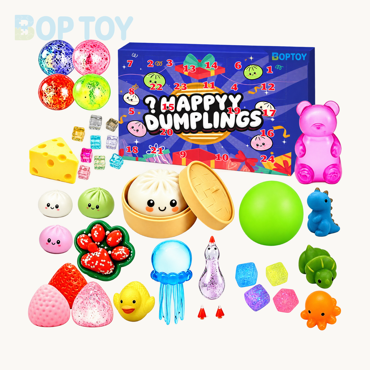 Mystery G countdown calendar gift box; one complete selected box; digitally branded packaging preview