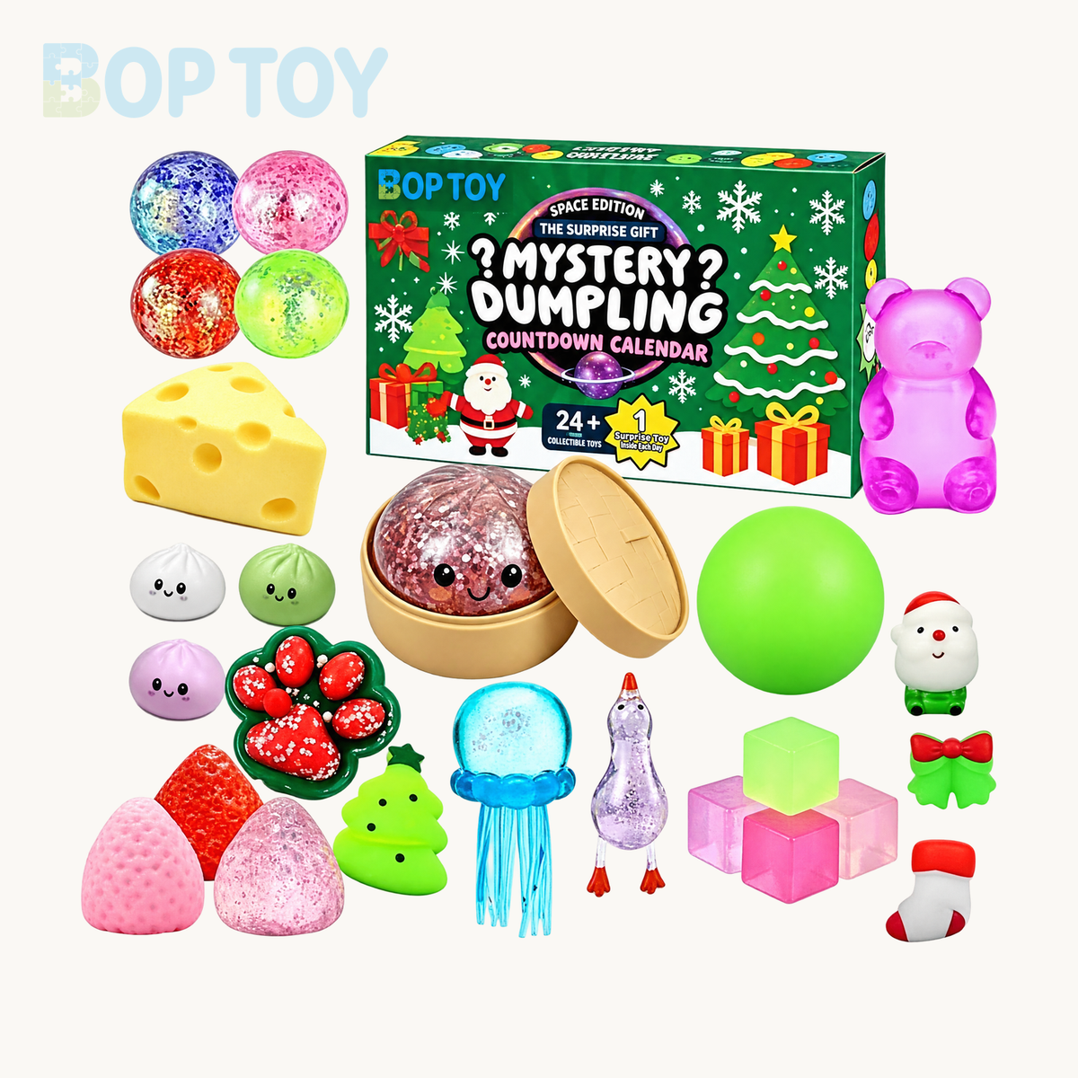 Mystery H countdown calendar gift box; one complete selected box; digitally branded packaging preview