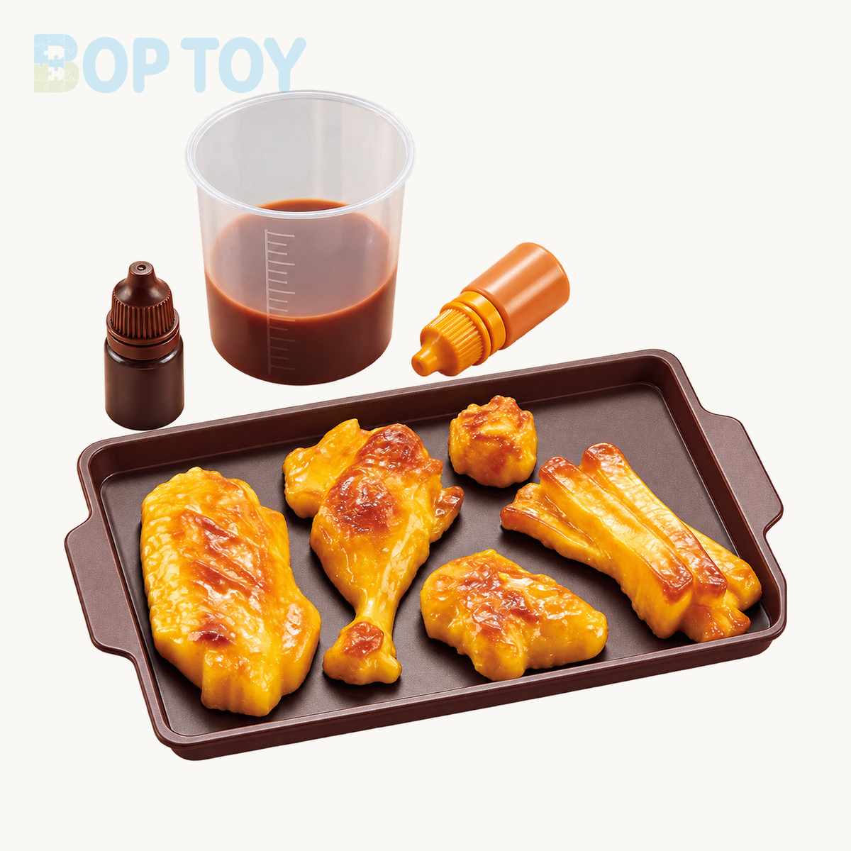 Food Squishy Making Kit for Starter, No Odor, for Squishy Toy Making (50ml Part A  + 50ml Part B) — chicken — BOP TOY