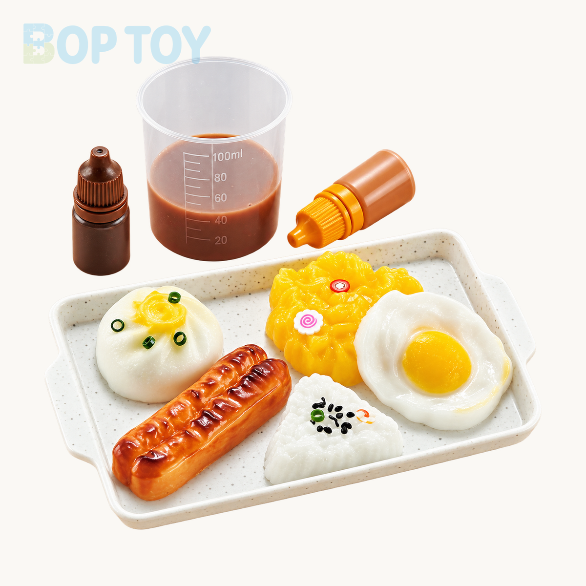 Food Squishy Making Kit for Starter, No Odor, for Squishy Toy Making (50ml Part A  + 50ml Part B) — dim-sum — BOP TOY