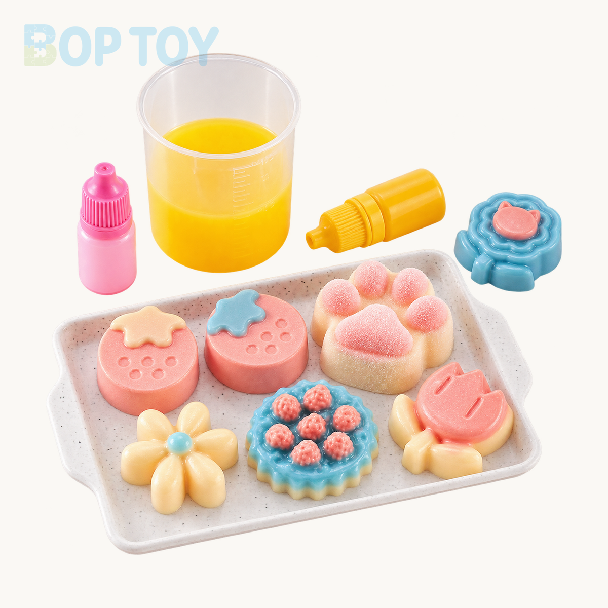 Food Squishy Making Kit for Starter, No Odor, for Squishy Toy Making (50ml Part A  + 50ml Part B) — hero — BOP TOY