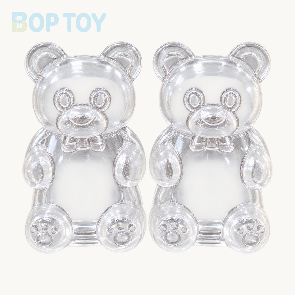 Transparent Bear Stress Ball Skin — hero — BOP TOY