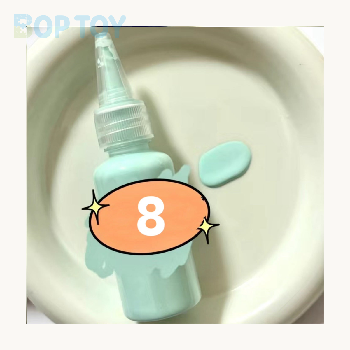 24 Colors Silicone Color Dye Milky Color Paste for Silicone Squishy-30g Each — 08 — BOP TOY