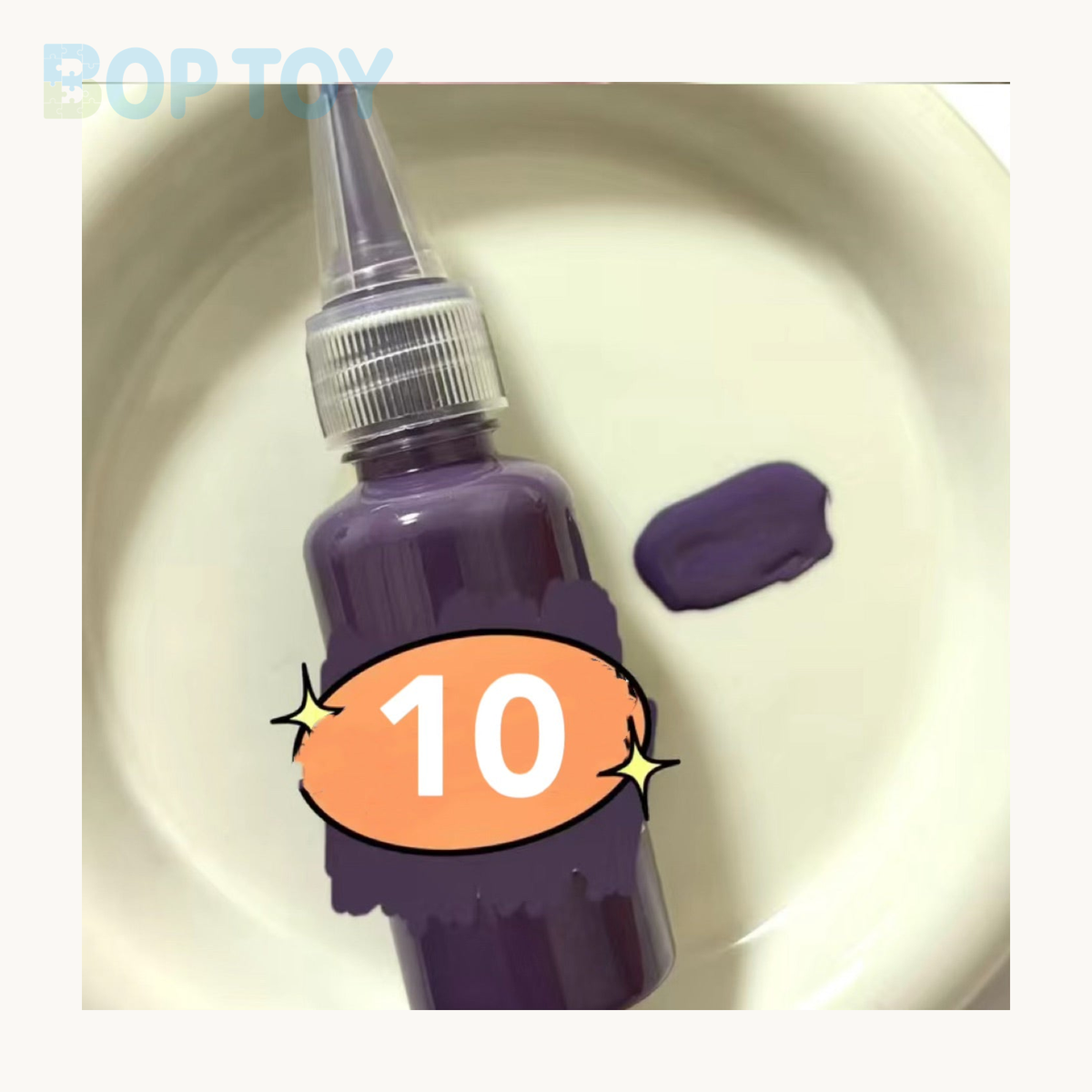 24 Colors Silicone Color Dye Milky Color Paste for Silicone Squishy-30g Each — 10 — BOP TOY