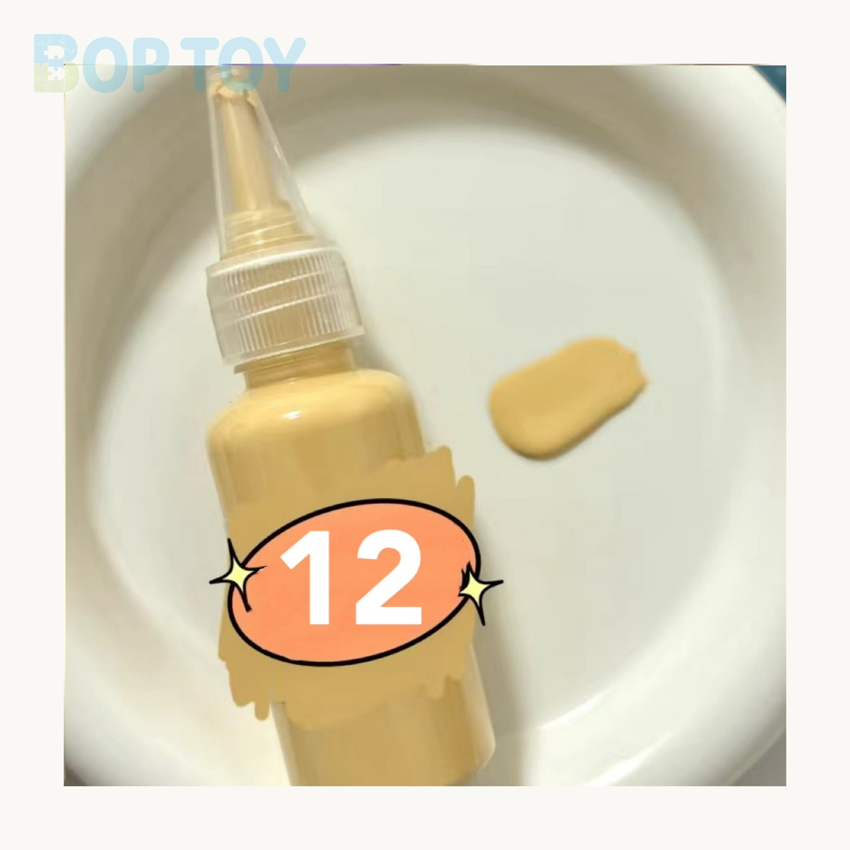 24 Colors Silicone Color Dye Milky Color Paste for Silicone Squishy-30g Each — 12 — BOP TOY