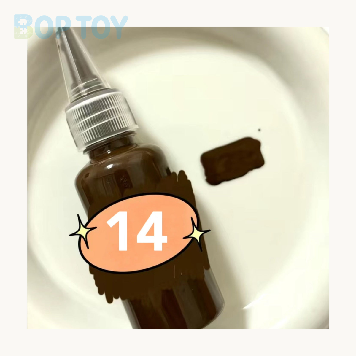 24 Colors Silicone Color Dye Milky Color Paste for Silicone Squishy-30g Each — 14 — BOP TOY