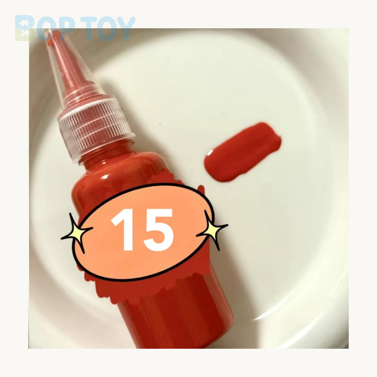 24 Colors Silicone Color Dye Milky Color Paste for Silicone Squishy-30g Each — 15 — BOP TOY