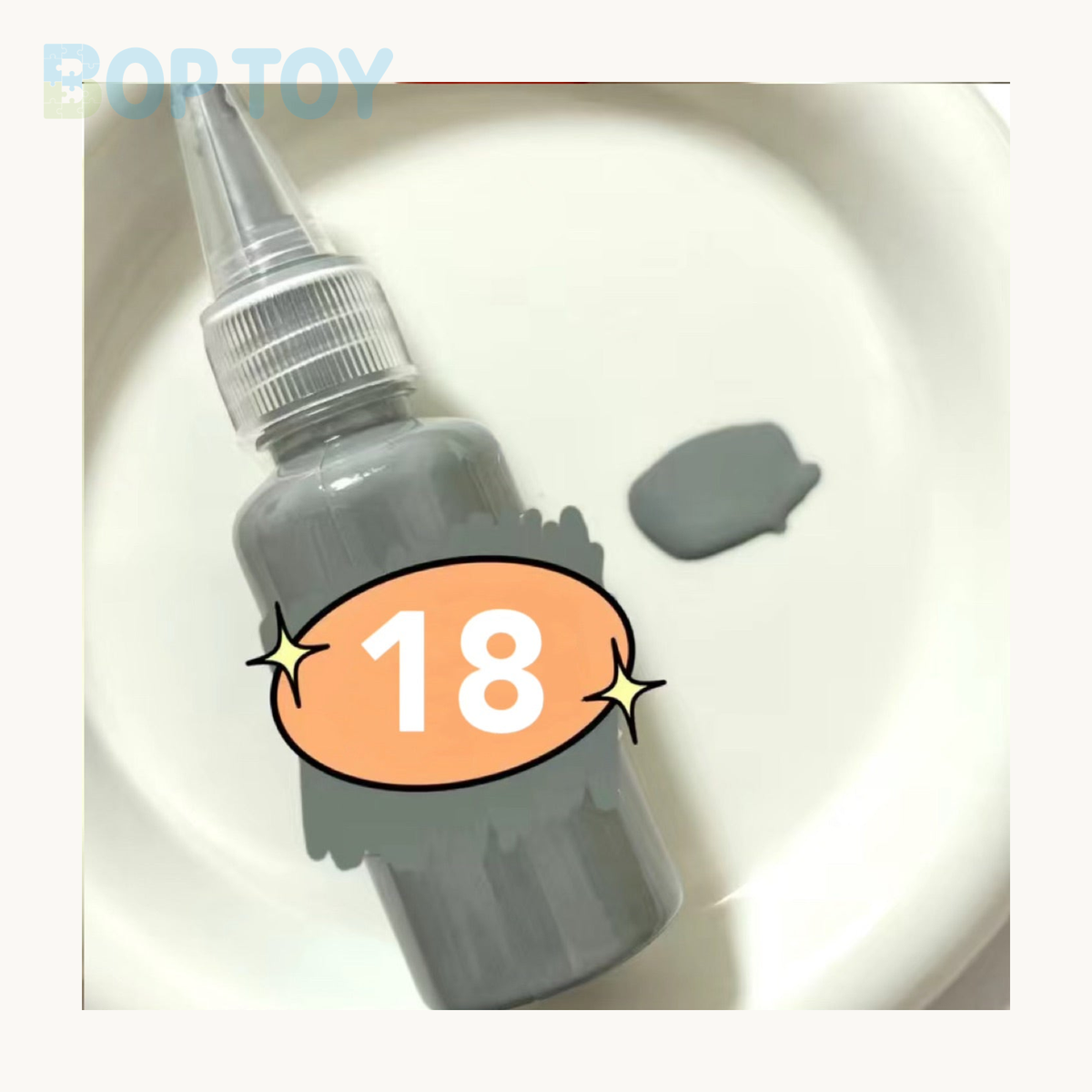 24 Colors Silicone Color Dye Milky Color Paste for Silicone Squishy-30g Each — 18 — BOP TOY
