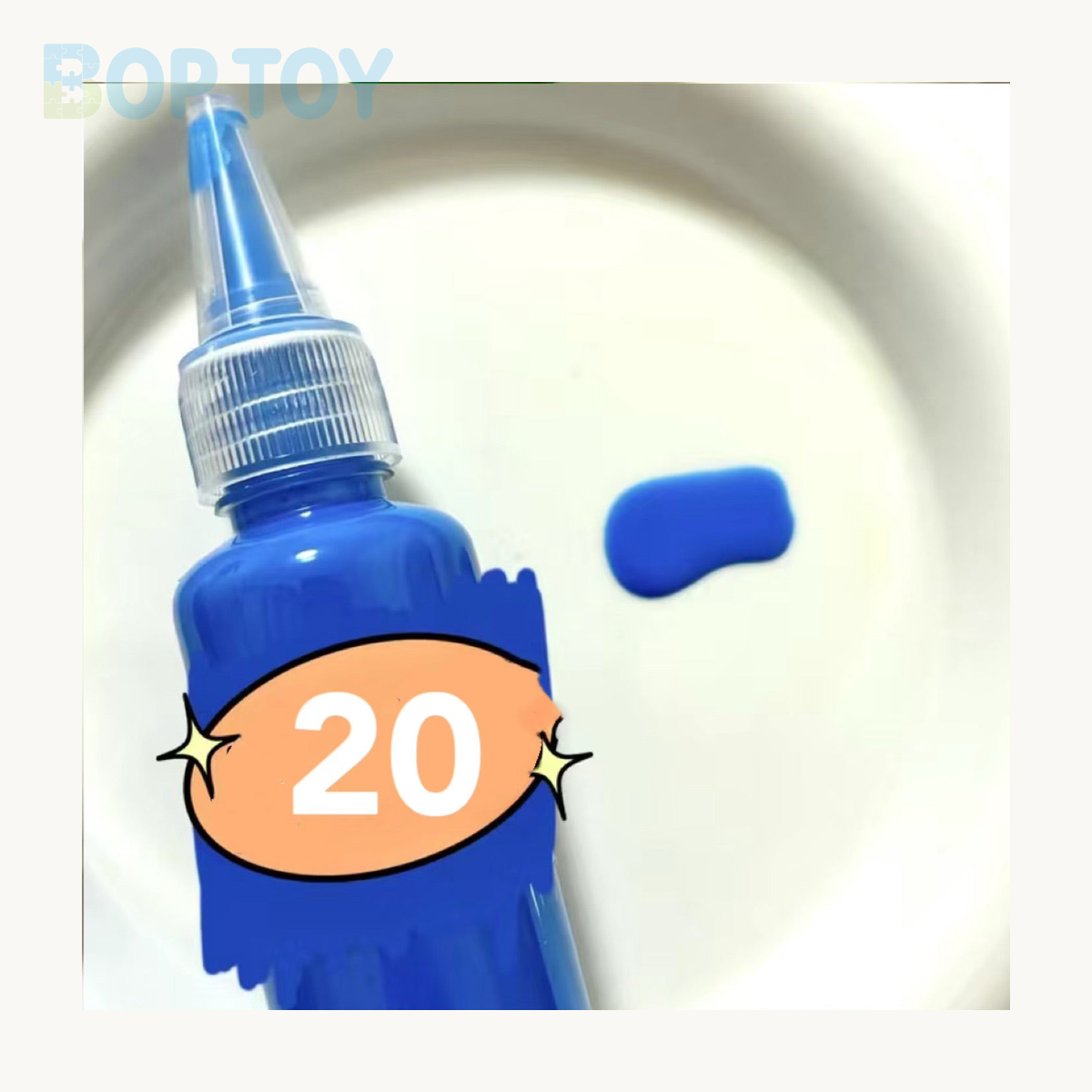24 Colors Silicone Color Dye Milky Color Paste for Silicone Squishy-30g Each — 20 — BOP TOY