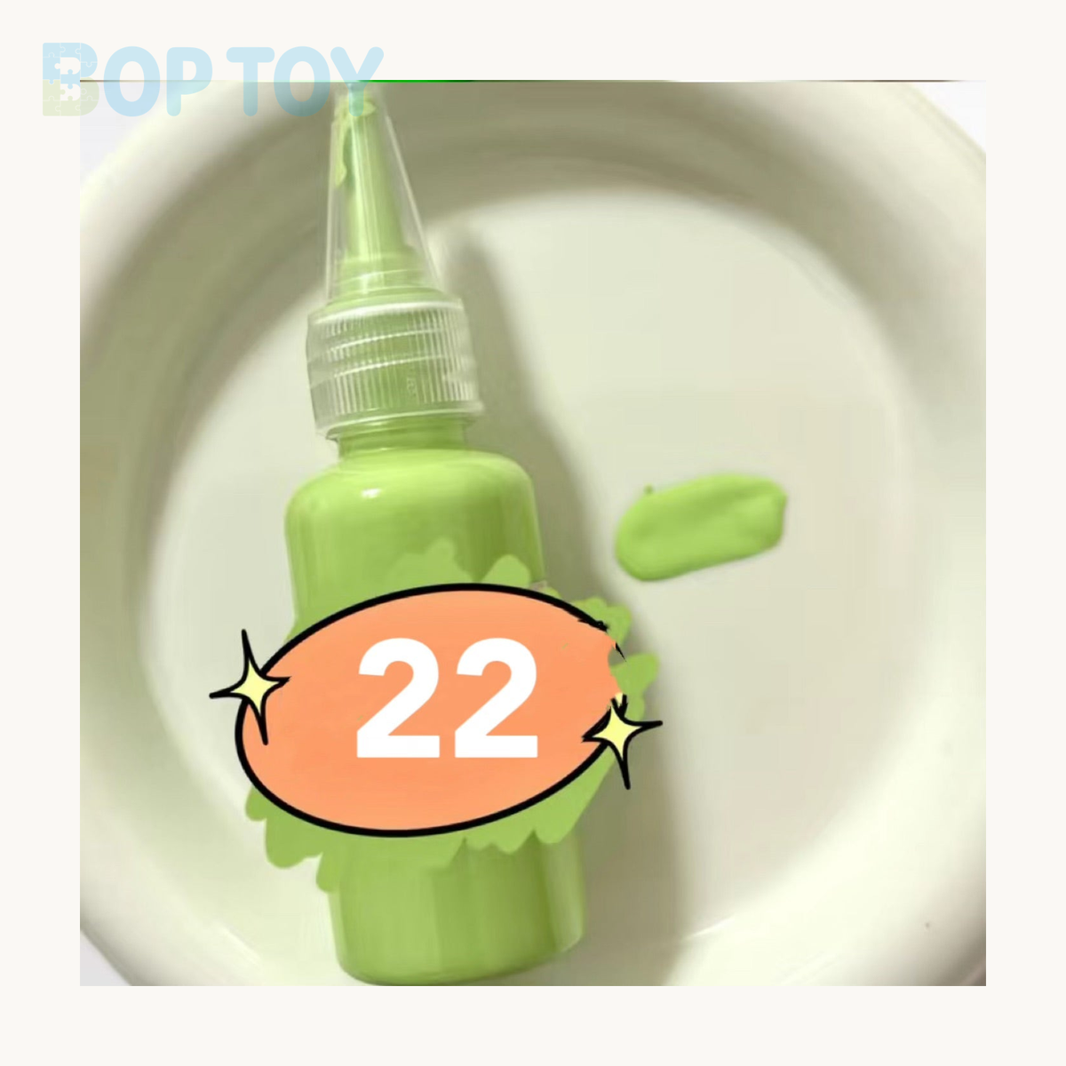 24 Colors Silicone Color Dye Milky Color Paste for Silicone Squishy-30g Each — 22 — BOP TOY