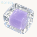250g Handmade Transparent Ice Cube Taba Squishy Toy (Flowing Liquid in The Middle)(Liquid Squishy) — Purple — BOP TOY