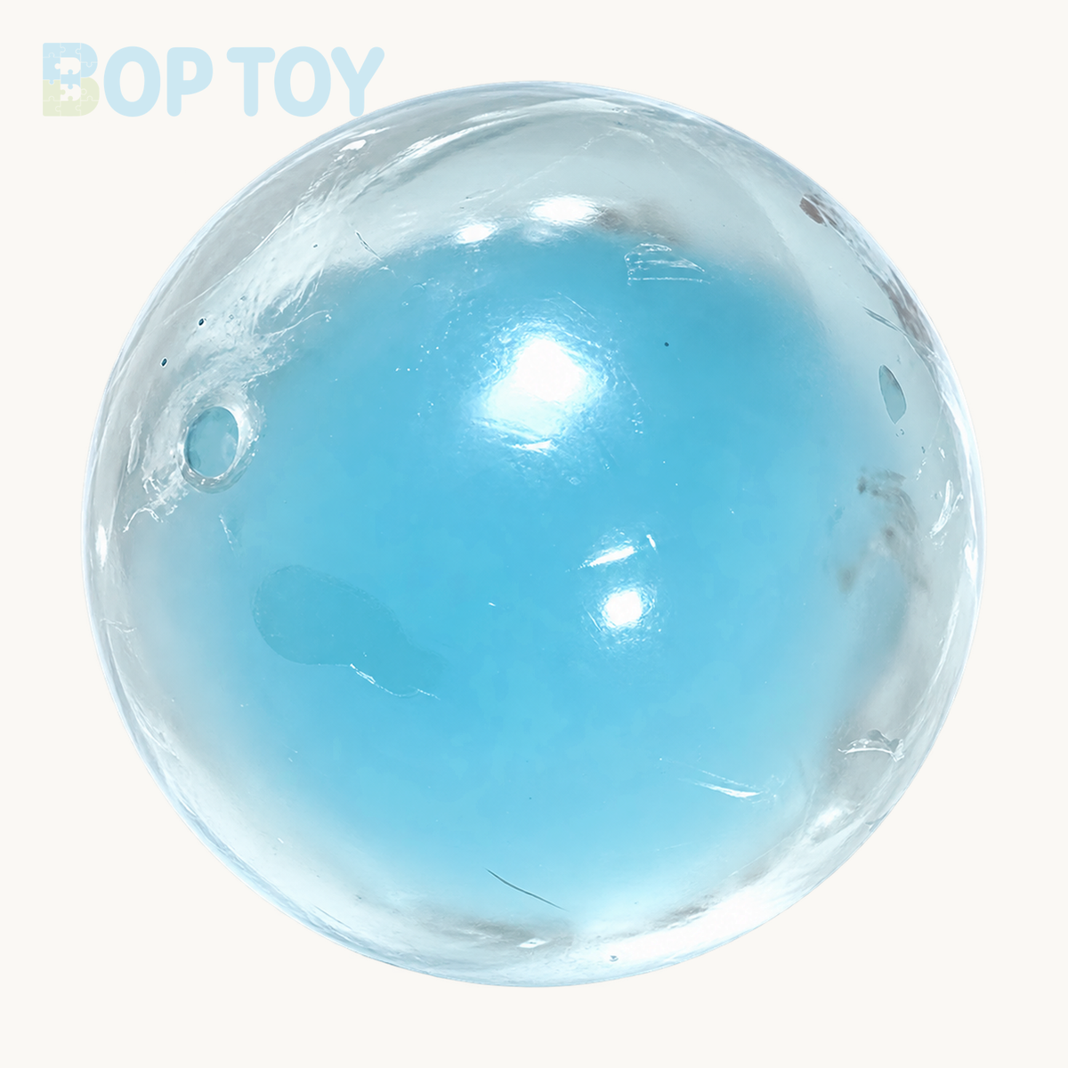 Coconut Oil Soap Base Handmade Stress Balls — Blue / Purple / Green & More — Style 3 — Blue — BOP TOY