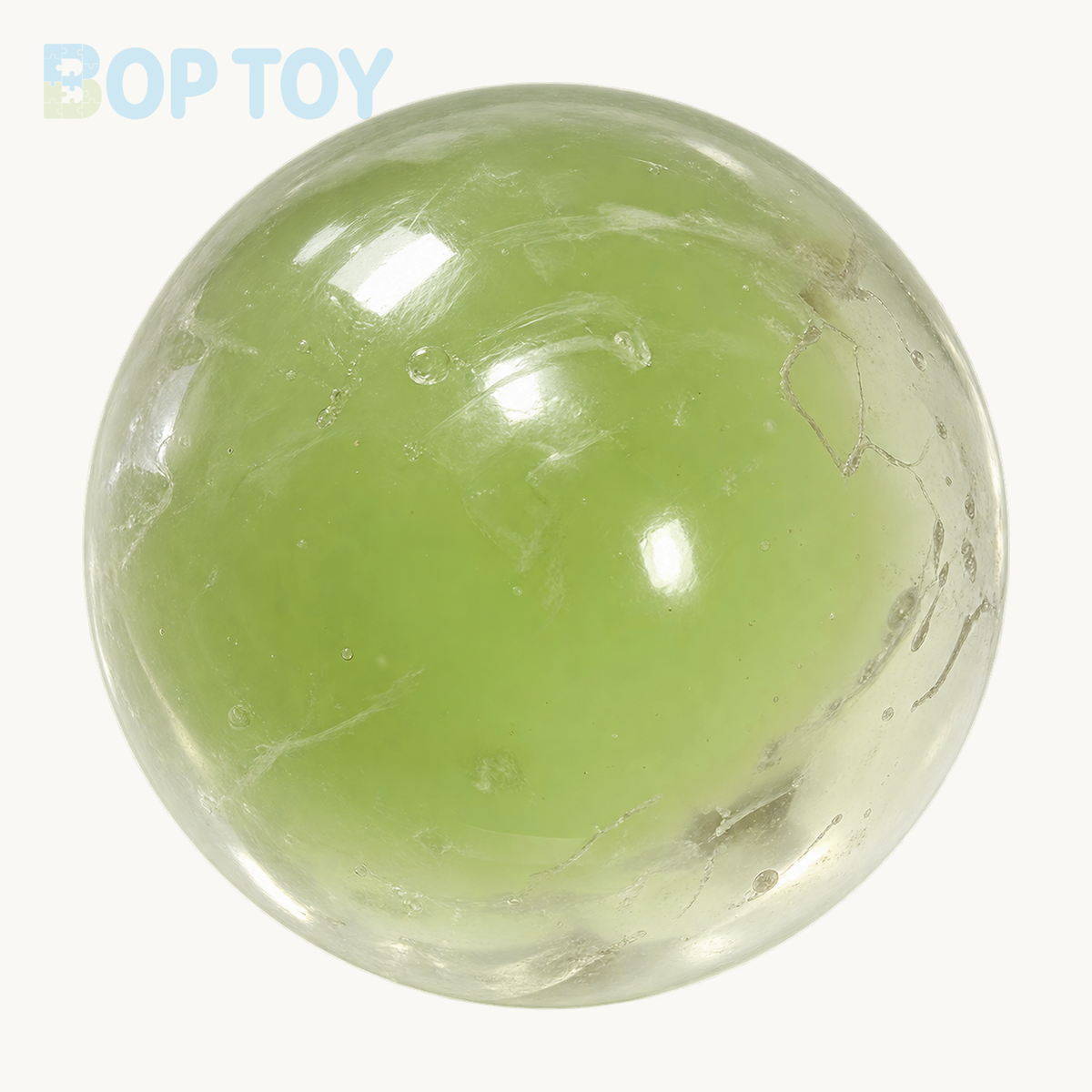 Coconut Oil Soap Base Handmade Stress Balls — Blue / Purple / Green & More — Style 3 — Green — BOP TOY