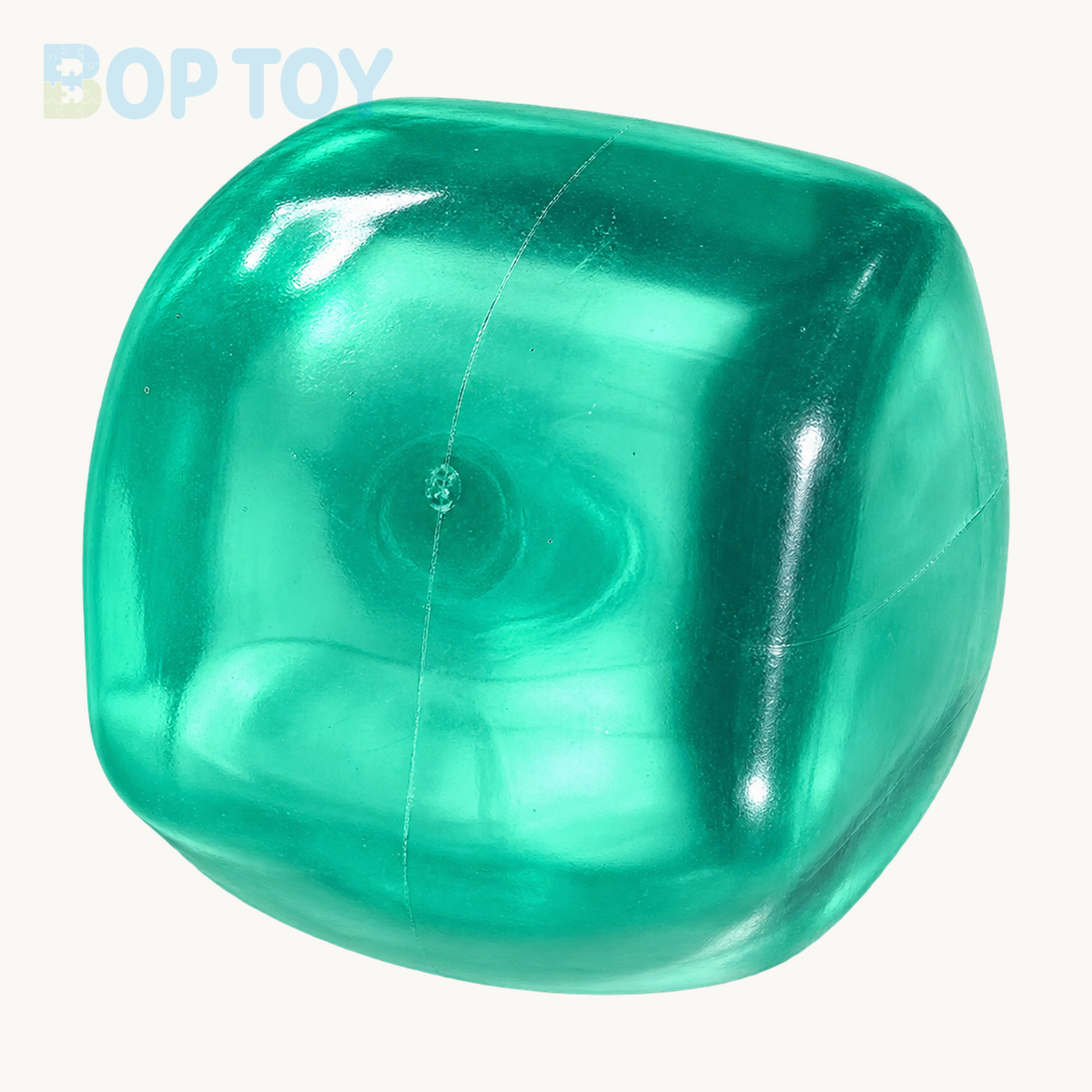 Ice Cube Stress Ball Jelly Ball Squishy Stress Relief Decompression Toy — Green — BOP TOY