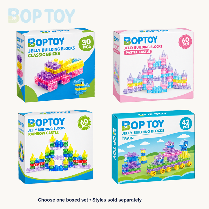 Jelly Building Blocks – Classic, Castle & Train Sets