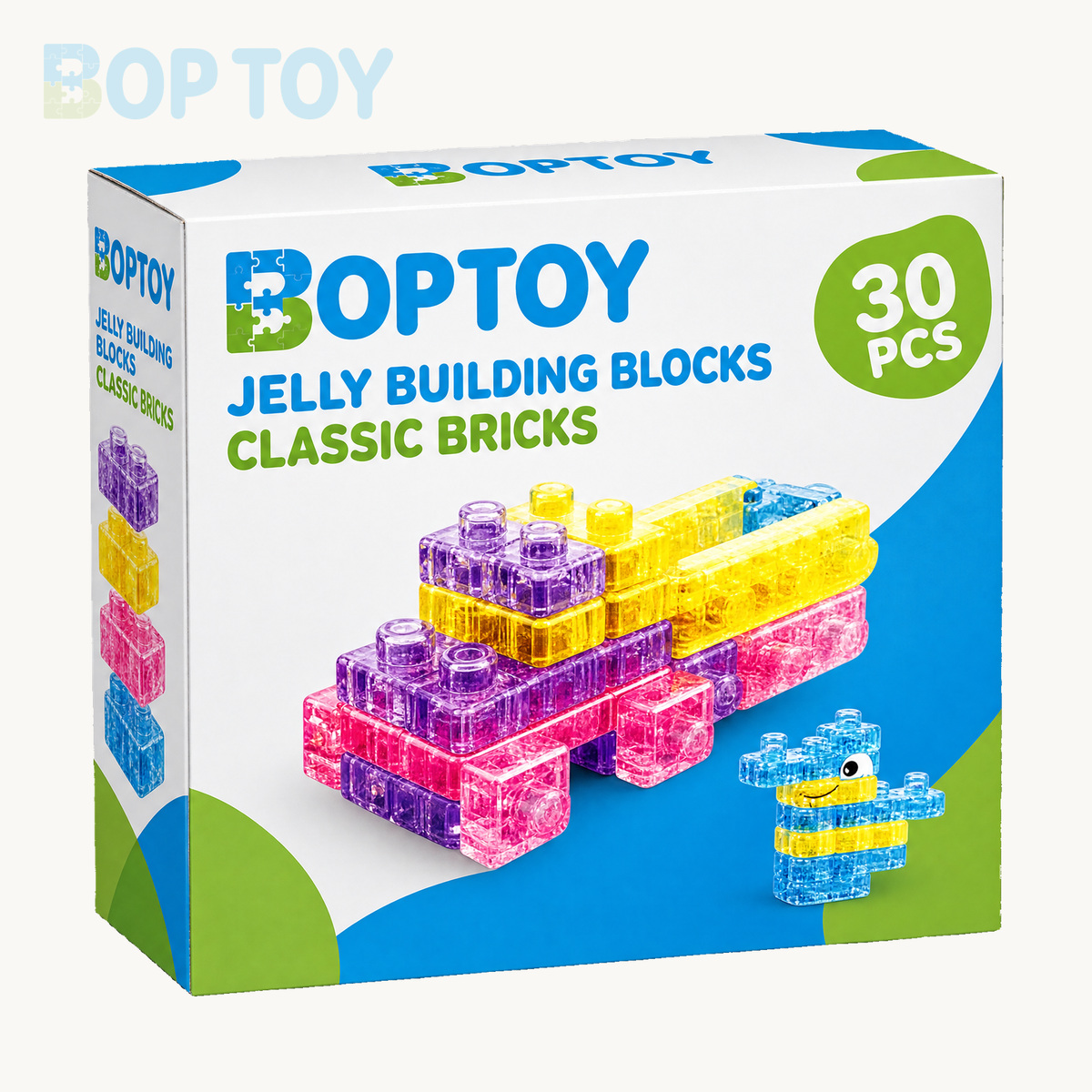 Classic Bricks — 30PCS: BOPTOY retail packaging design preview, one selected box
