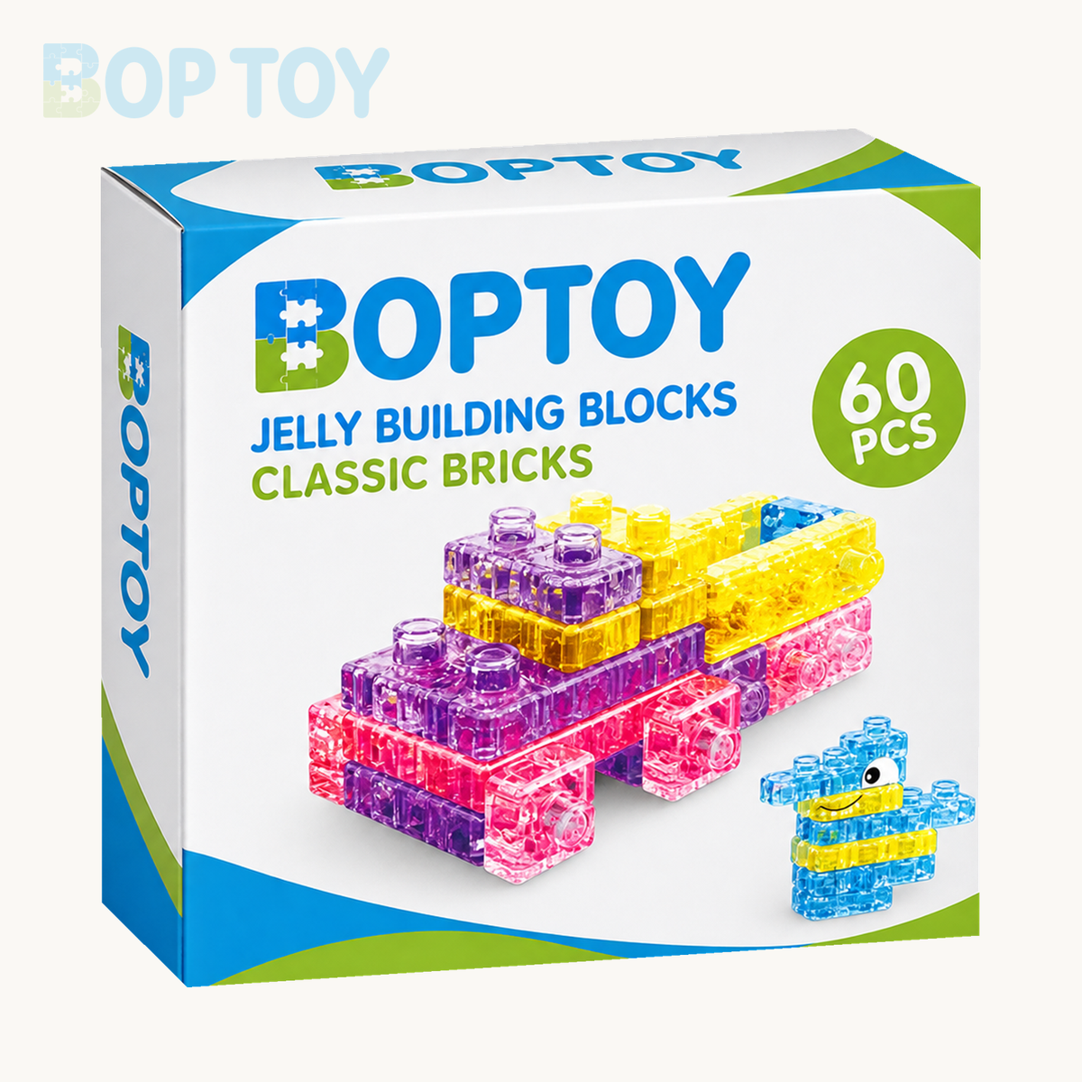 Classic Bricks — 60PCS: BOPTOY retail packaging design preview, one selected box