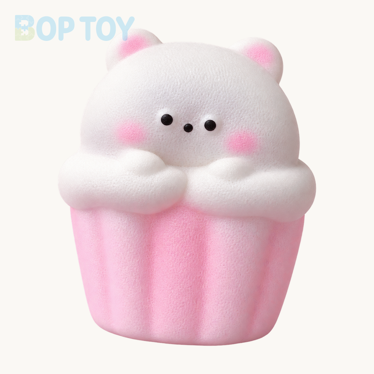 Slow Rising Squishy Bear Ice Cream Stress Relief Decompression Toy — product-only hero — BOP TOY