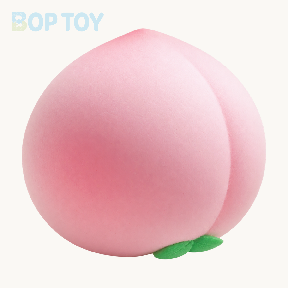 Slow Rising Squishy Peach Stress Relief Decompression Toy — product-only hero — BOP TOY