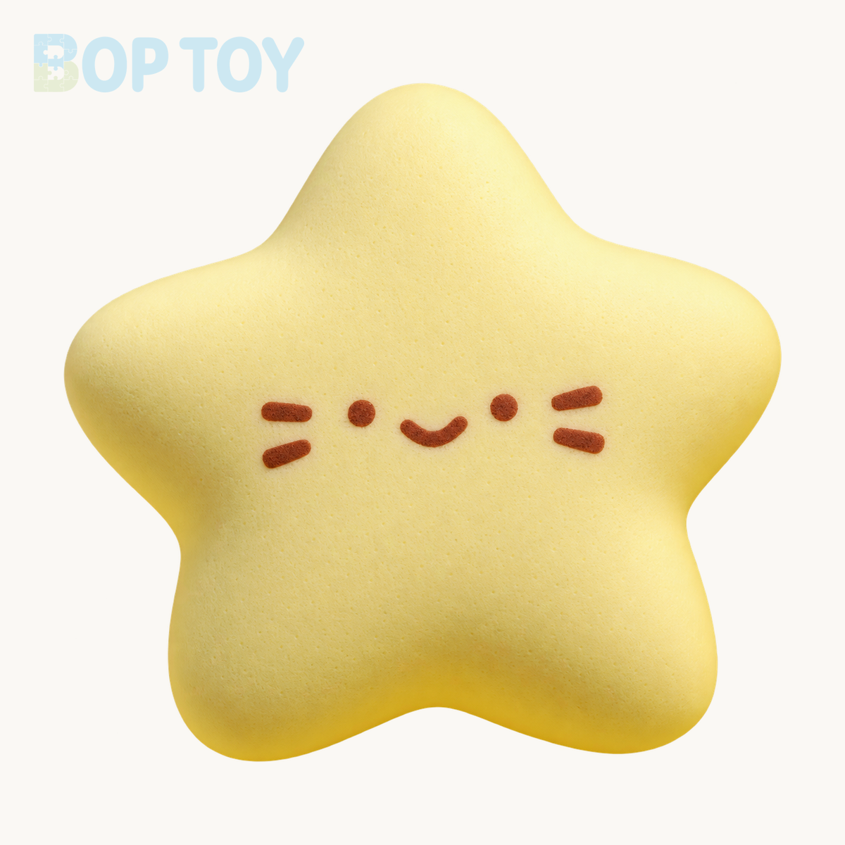 Slow Rising Squishy Yellow Star Stress Relief Decompression Toy — product-only hero — BOP TOY