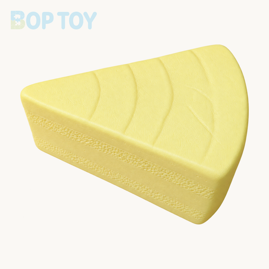 Slow Rising Squishy Cheese Cake Stress Relief Decompression Toy — product-only hero — BOP TOY