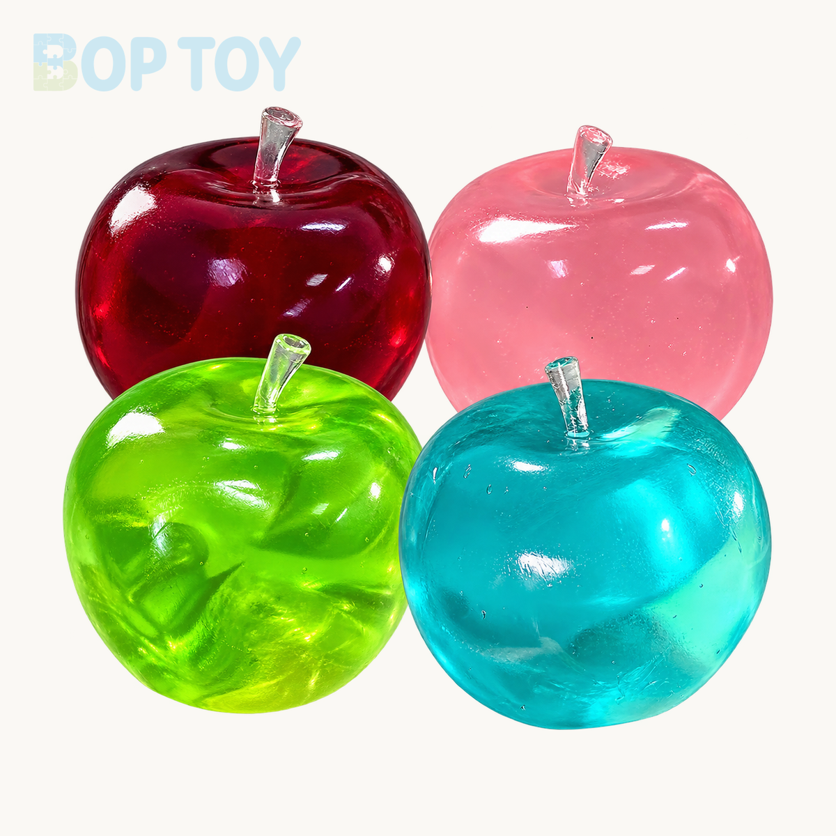 Apple Shape Vaseline Base Handmade Stress Balls — BOP TOY product-only hero