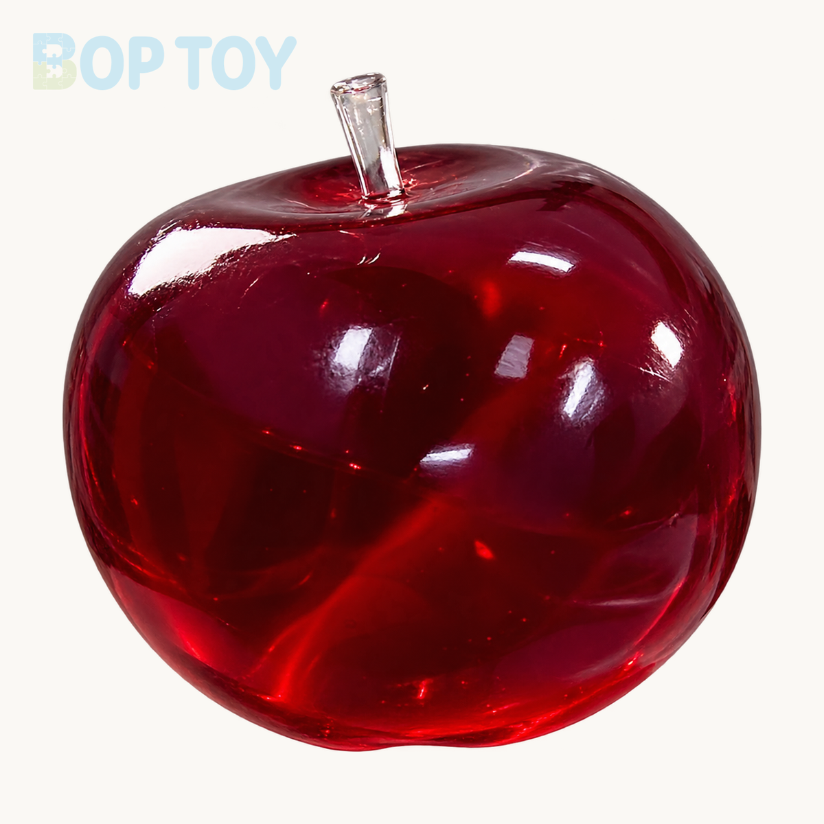 Apple Shape Vaseline Base Handmade Stress Balls — Red — BOP TOY