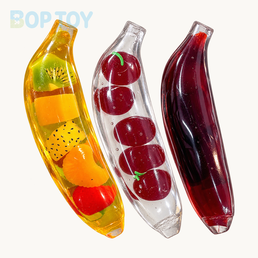 Banana Fruits Banana Vaseline Base Stress Ball Squishy Stress Relief Decompression Toy — BOP TOY product-only hero