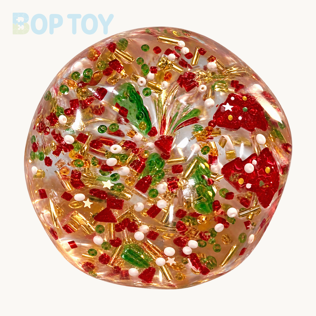 Christmas Series & Vaseline Base Stress Ball Squishy Stress Relief Decompression Toy — Colorful — BOP TOY