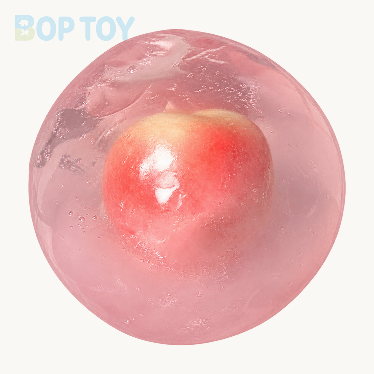 Crisp Satisfying Sound Stress Ball Collection Relief Decompression Toy — Pink Peach — BOP TOY