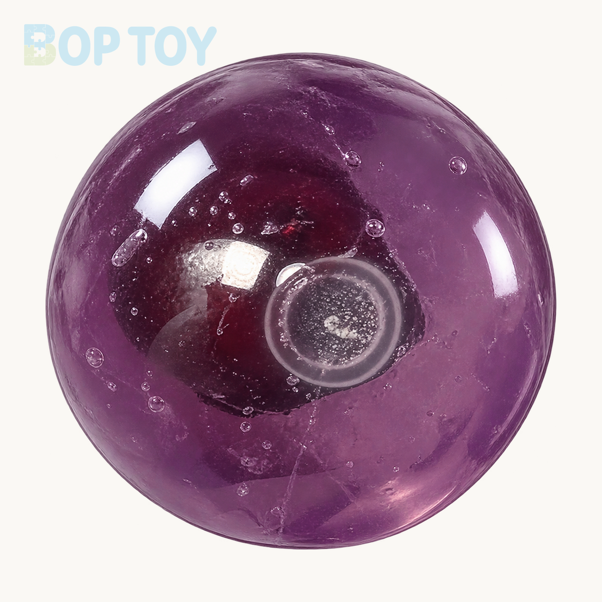 Crisp Satisfying Sound Stress Ball Collection Relief Decompression Toy — Purple Grape — BOP TOY