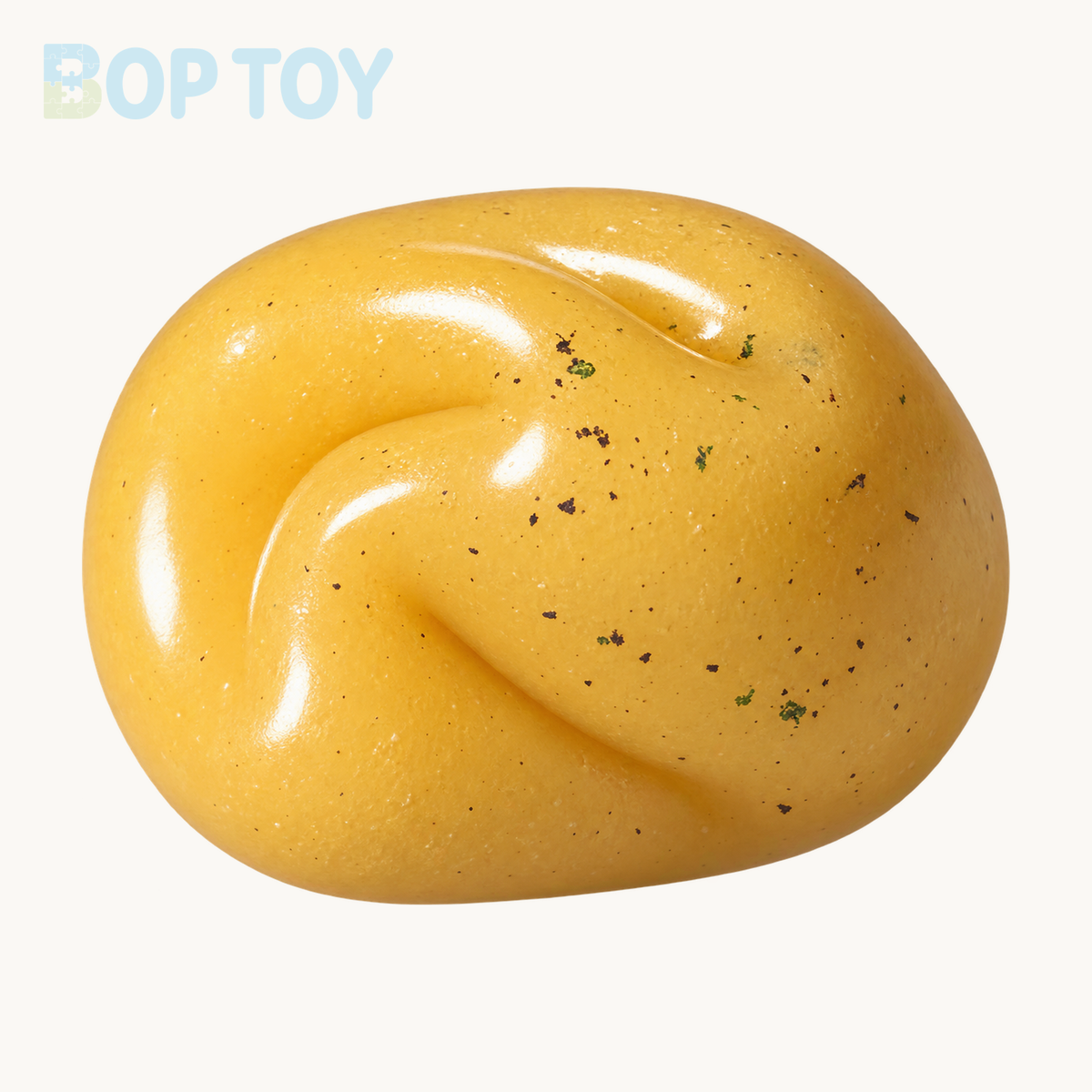 Crisp Satisfying Sound Stress Ball Collection Relief Decompression Toy — Yellow Potato — BOP TOY