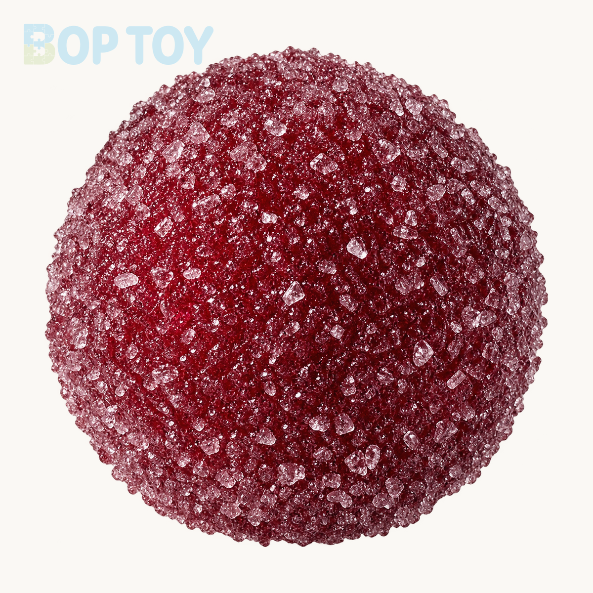 Crisp Satisfying Sound Stress Ball Collection Relief Decompression Toy — Red Bayberry — BOP TOY