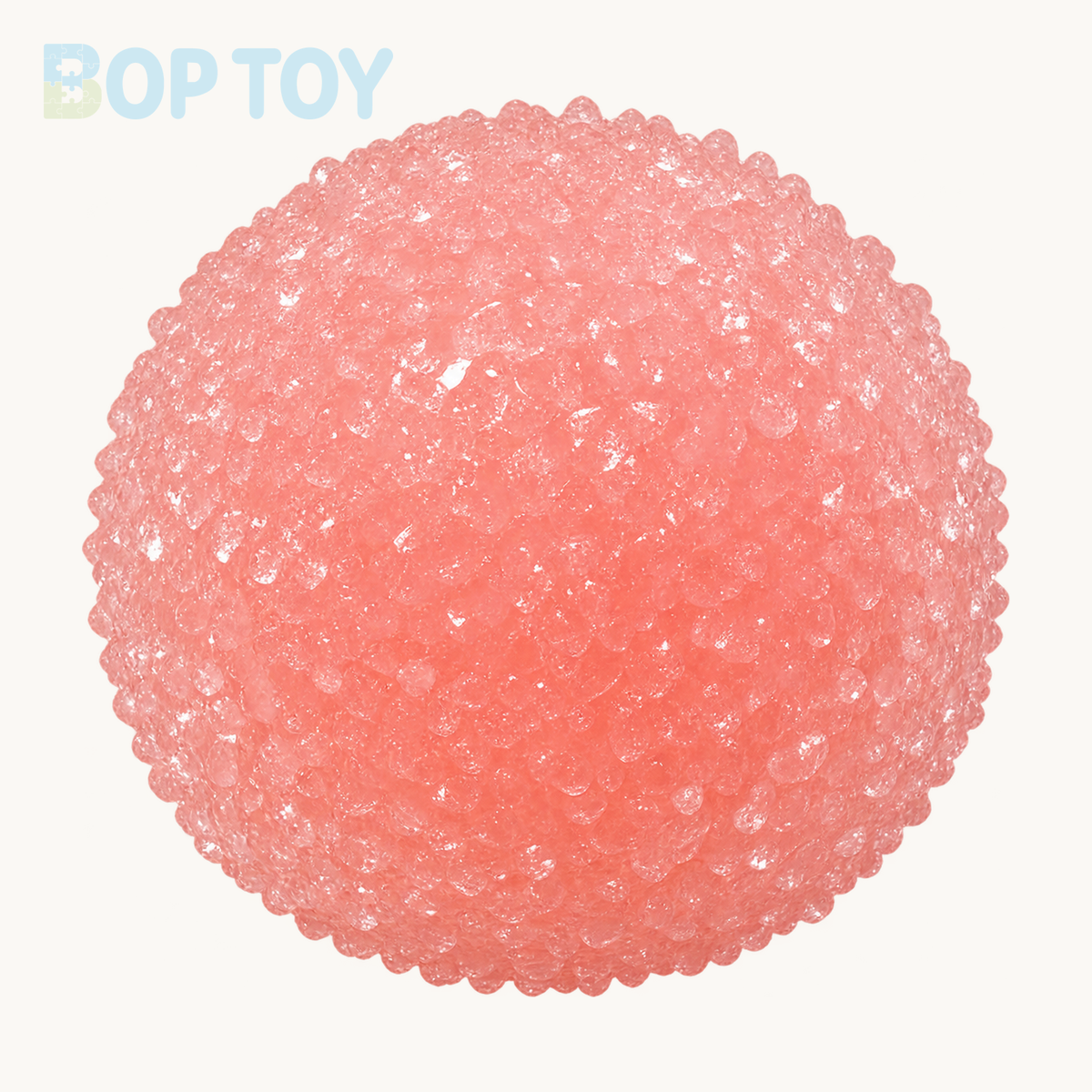 Crisp Satisfying Sound Stress Ball Collection Relief Decompression Toy — Pink Bayberry — BOP TOY