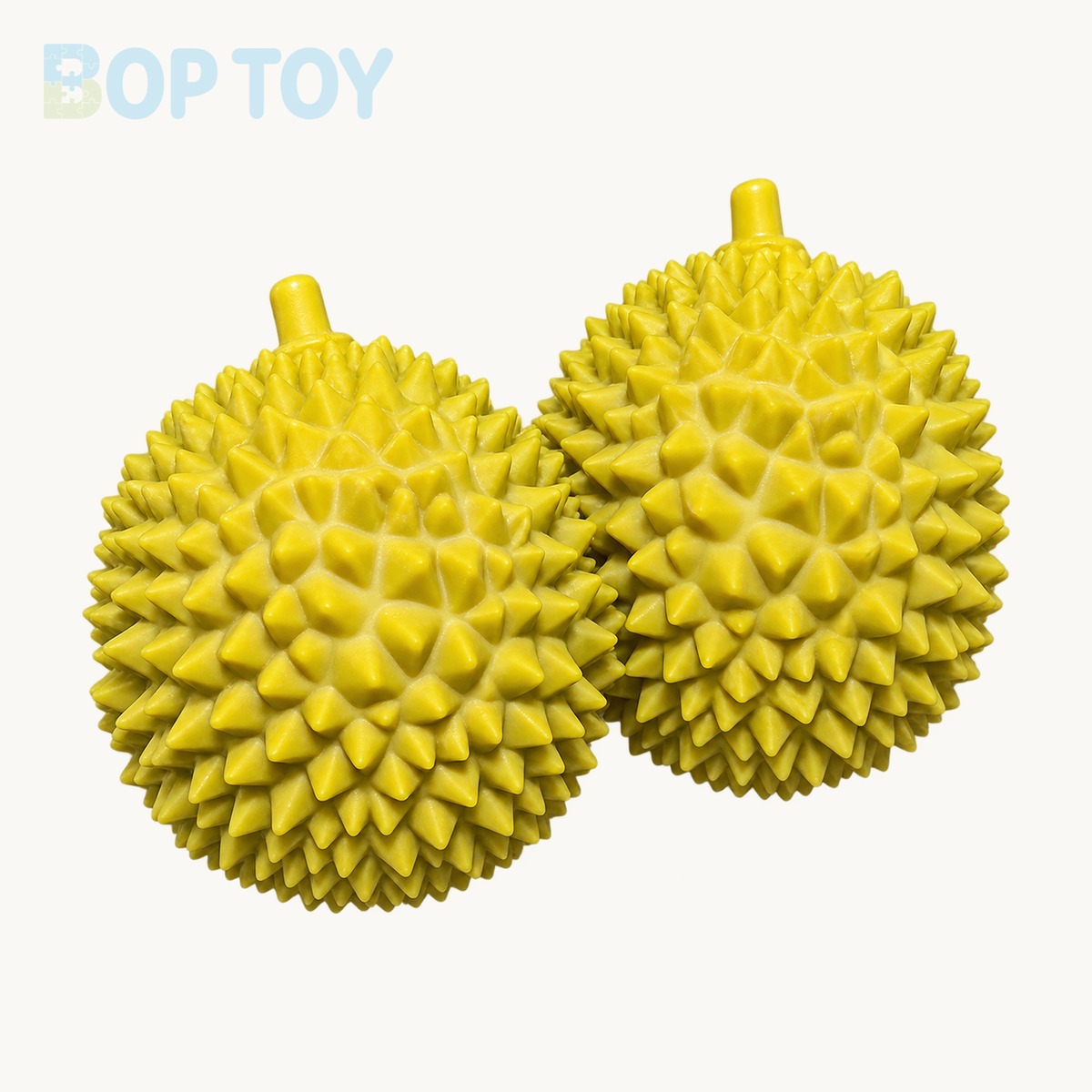 Crunchy Durian Fruit Bead & Clay Base Stress Ball Squishy Stress Relief Decompression Toy — 2pcs — BOP TOY