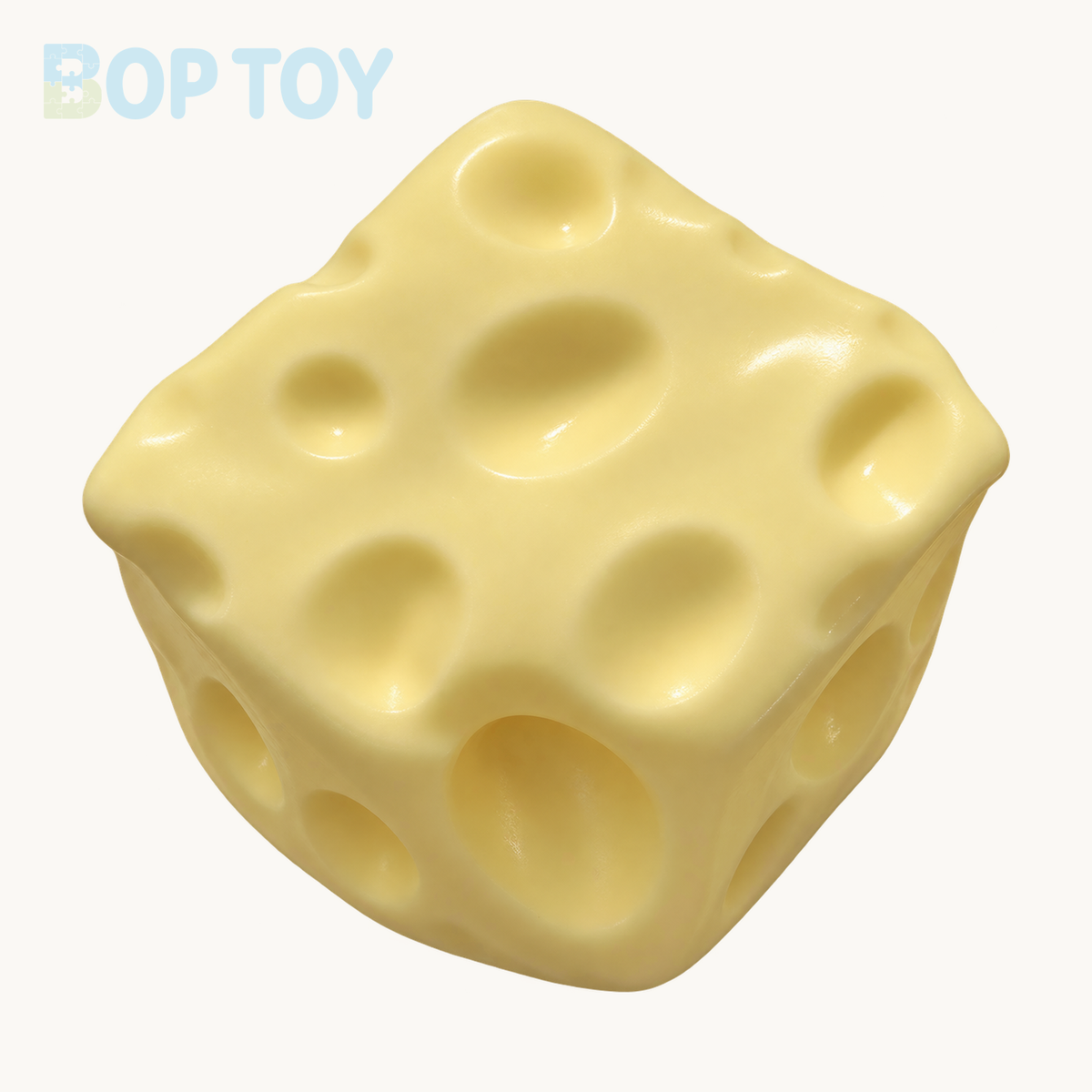 Large Cheese Vaseline Stress Ball Squishy Stress Relief Decompression Toy — 400g Yellow Large Cheese - Vaseline — BOP TOY