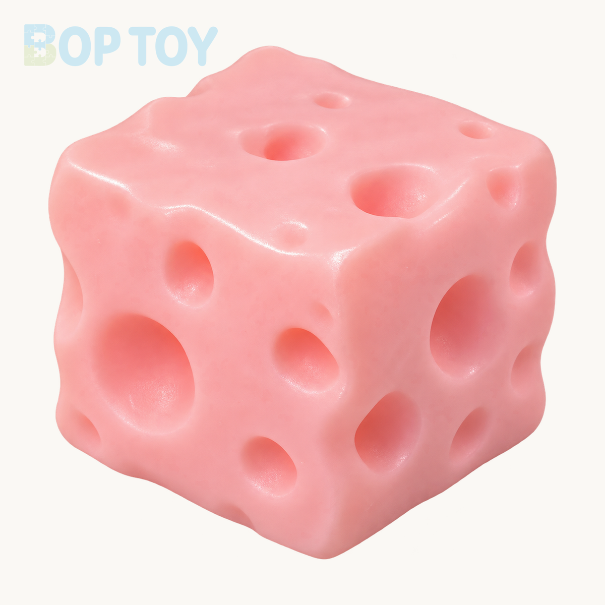 Large Cheese Vaseline Stress Ball Squishy Stress Relief Decompression Toy — 400g Pink Large Cheese - Vaseline — BOP TOY