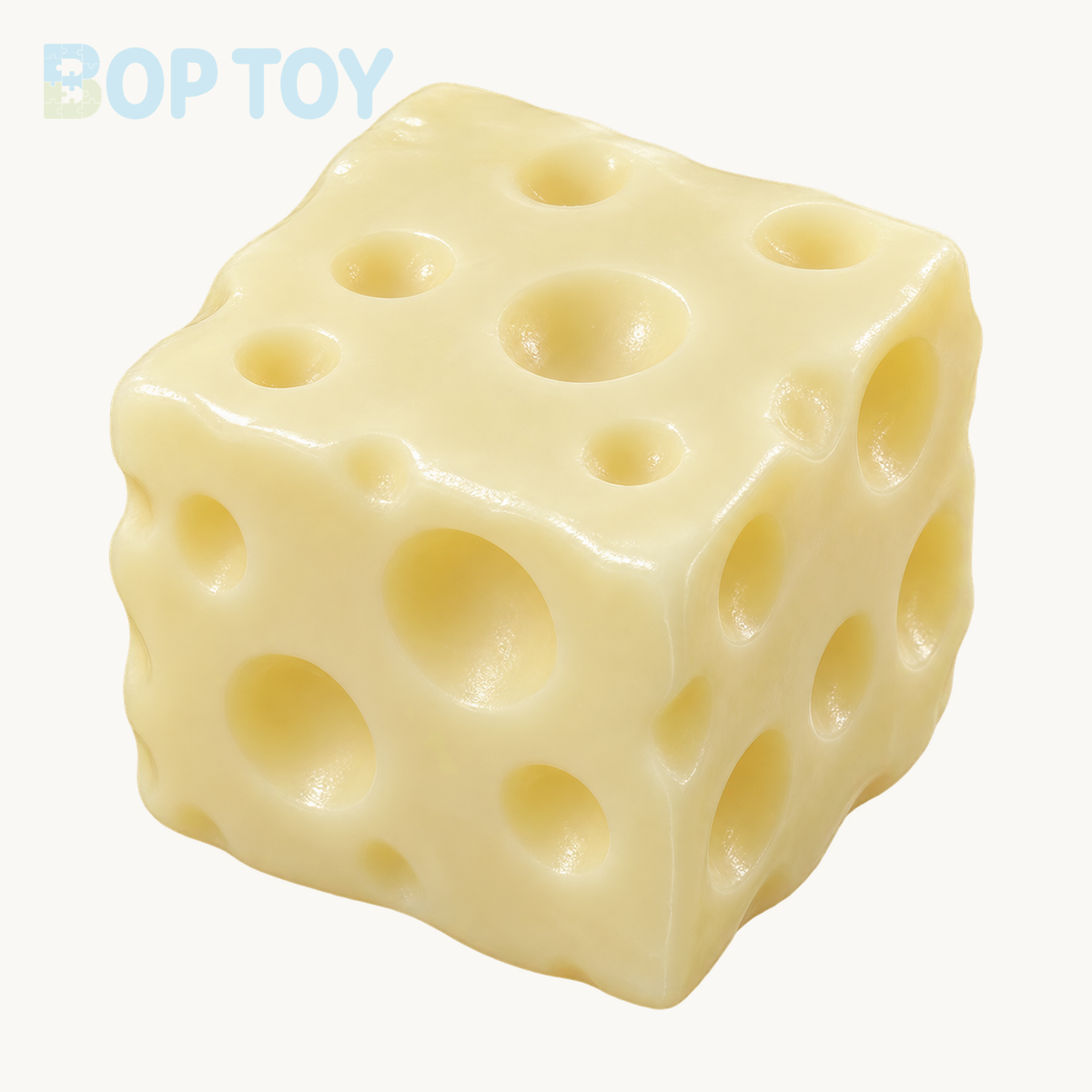 Large Cheese Vaseline Stress Ball Squishy Stress Relief Decompression Toy — 200g Yellow Cheese - Vaseline — BOP TOY