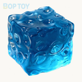 Large Cheese Vaseline Stress Ball Squishy Stress Relief Decompression Toy (400g) — Blue — BOP TOY