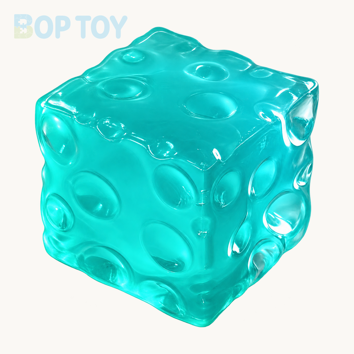 Large Cheese Vaseline Stress Ball Squishy Stress Relief Decompression Toy (400g) — Mint Green — BOP TOY