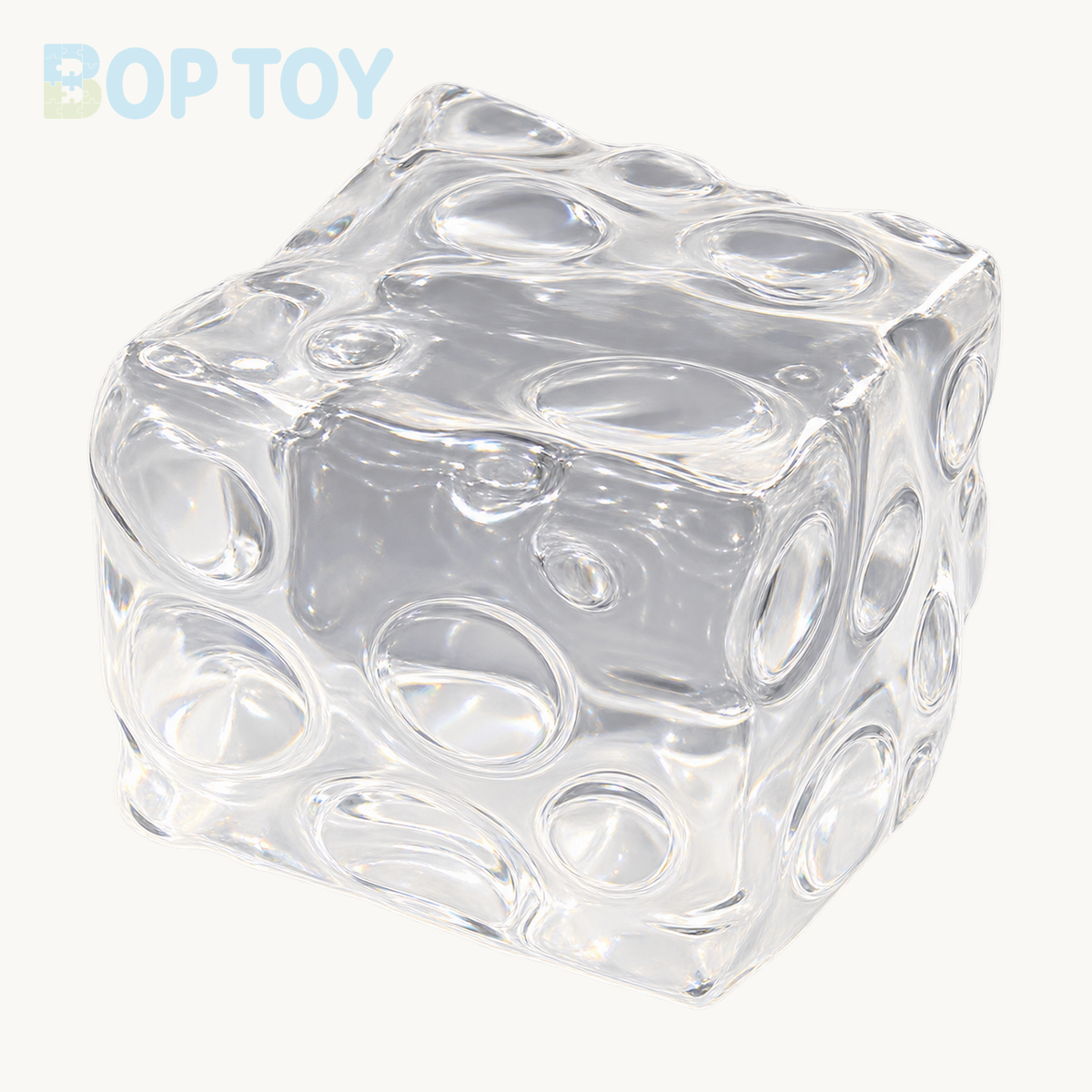 Large Cheese Vaseline Stress Ball Squishy Stress Relief Decompression Toy (400g) — Transparent — BOP TOY