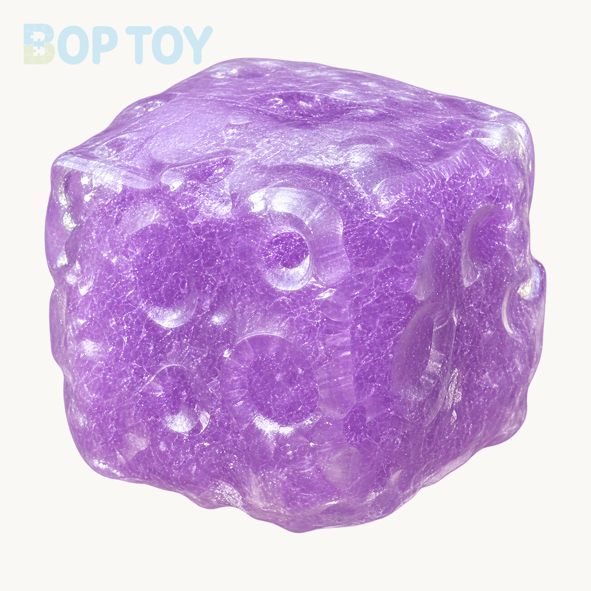 Mini Cheese Crisp Satisfying Sound & Vaseline Handmade Stress Ball — Purple - Crisp Satisfying Sound — BOP TOY
