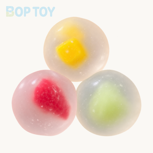 Strawberry Mochi / Mango Mochi / Green Watermelon Mochi Vaseline Stress Ball Squishy Stress Relief Decompression Toy — BOP TOY product-only hero