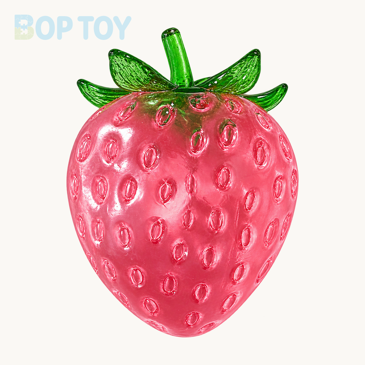 Strawberry Squishy Stress Ball – Red, Pink or Pair — Pink — BOP TOY