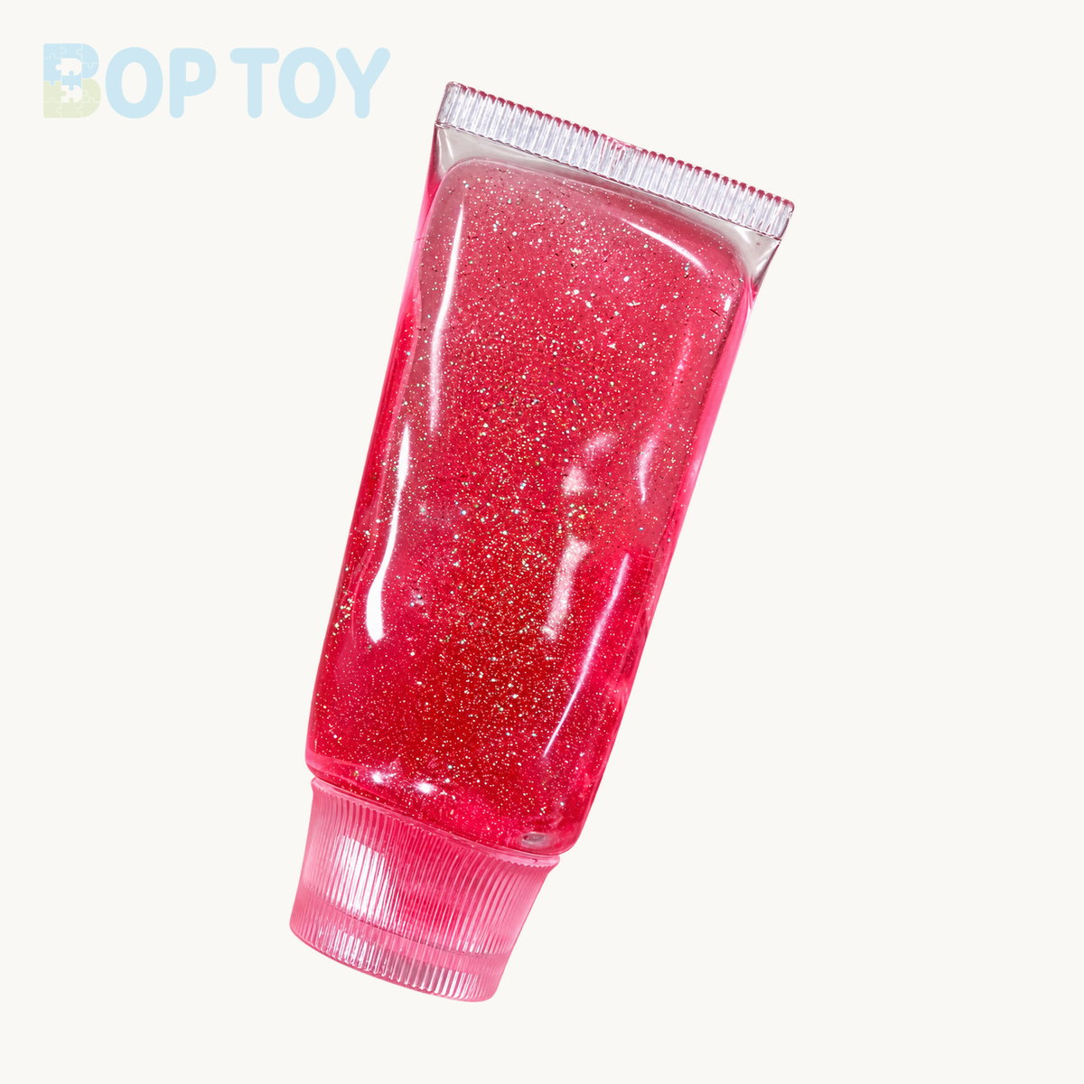 Toothpaste Shape Vaseline Base Handmade Stress Balls — Sparkling Pink / Sparkling Blue / Sparkling Green & More — Sparkling Pink — BOP TOY