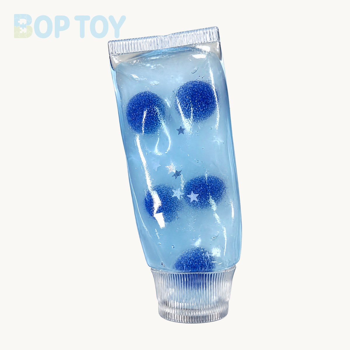 Toothpaste Shape Vaseline Base Handmade Stress Balls — Strawberry / Blueberry / Lemon — Blueberry — BOP TOY