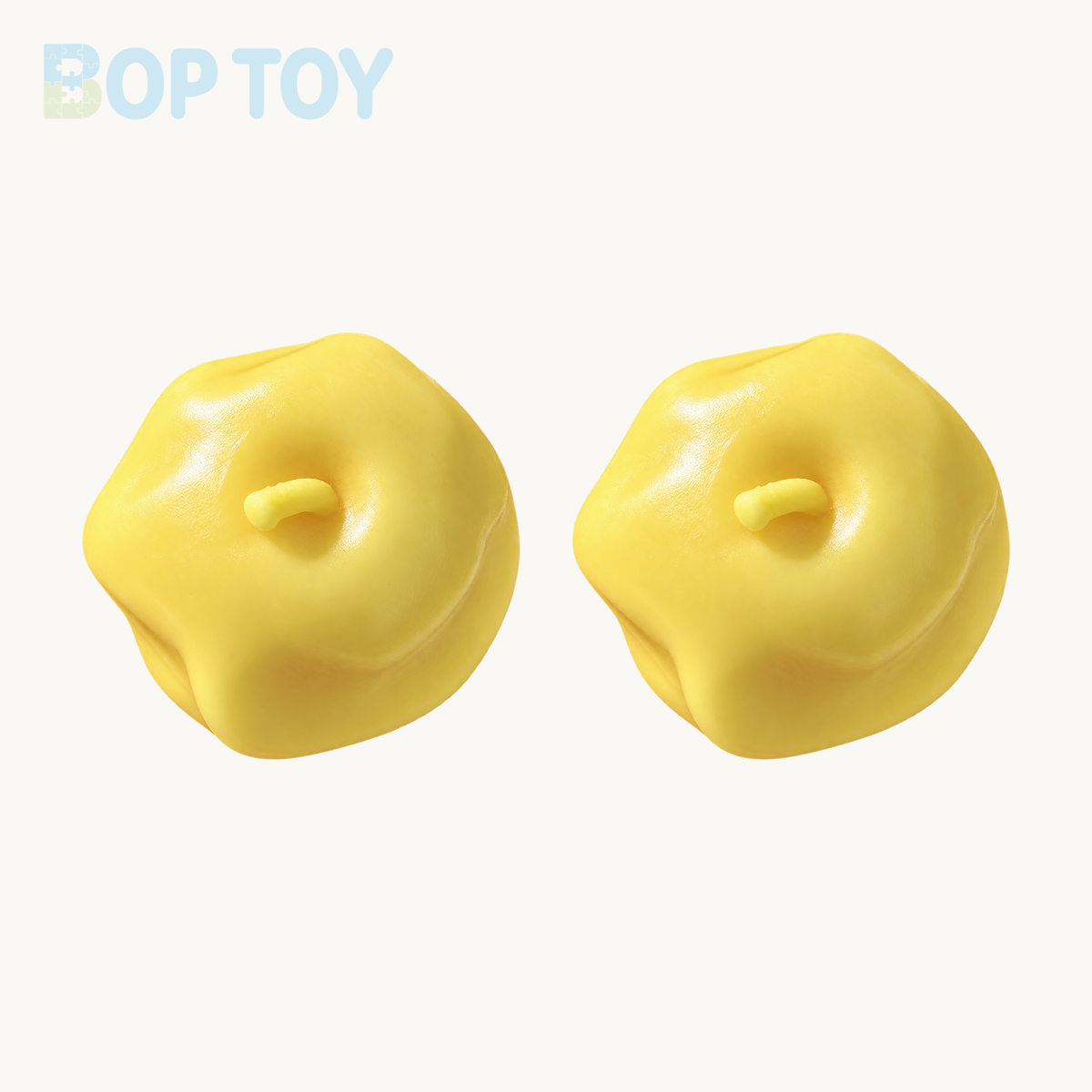 Vaseline Base Yellow Apple Handmade Stress Balls — 2pcs — BOP TOY