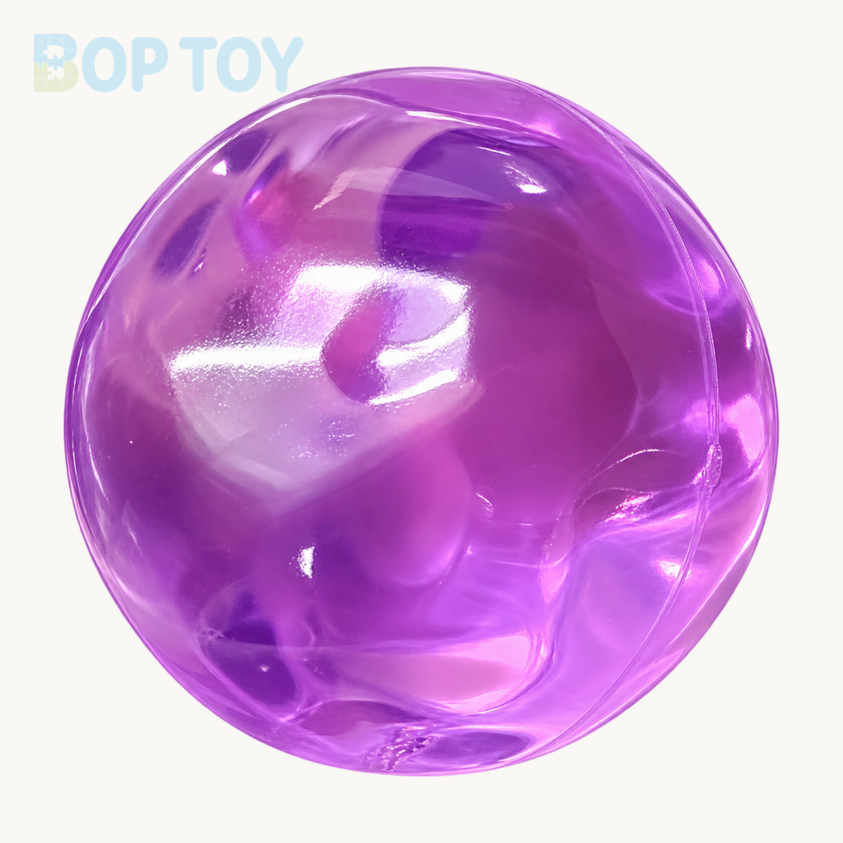 Vaseline Stress Ball Squishy Stress Relief Decompression Toy — Transparent / Lavender Purple / Lake Blue & More — Lavender Purple — BOP TOY